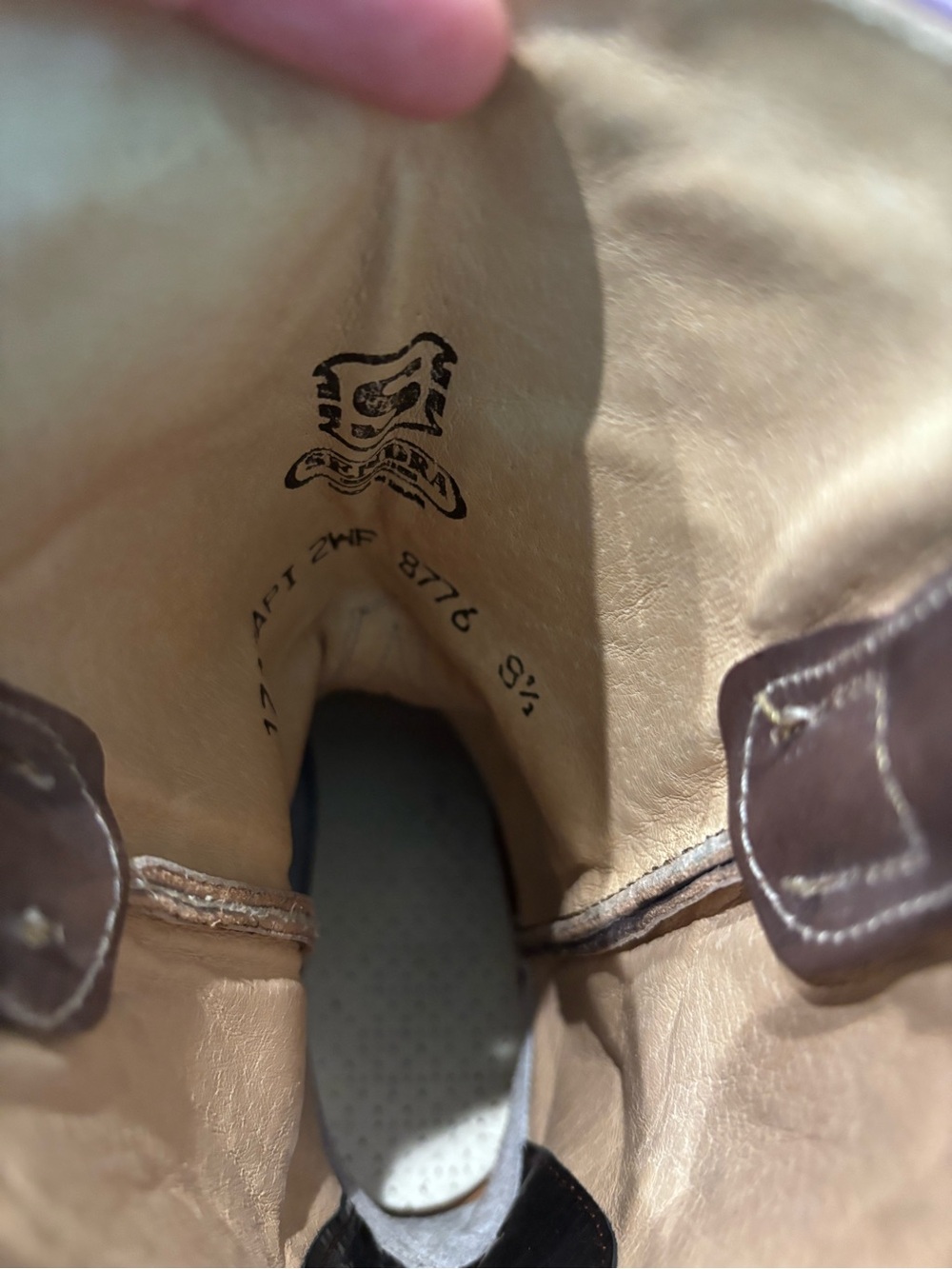 Sendra Western Cowboy Boots Purple Brown Size 8.5 - Picture 5 of 7
